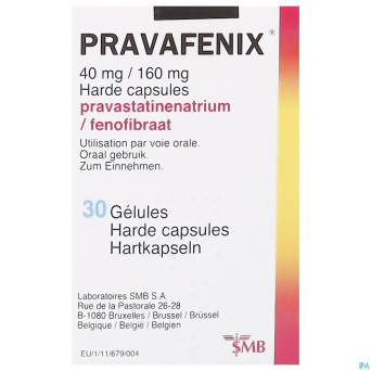 Pravafenix 40mg/160mg caps 30