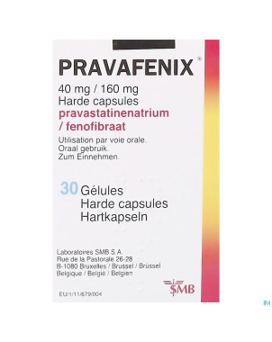 Pravafenix 40mg/160mg caps 30