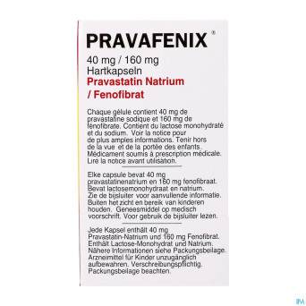 Pravafenix 40mg/160mg caps 90