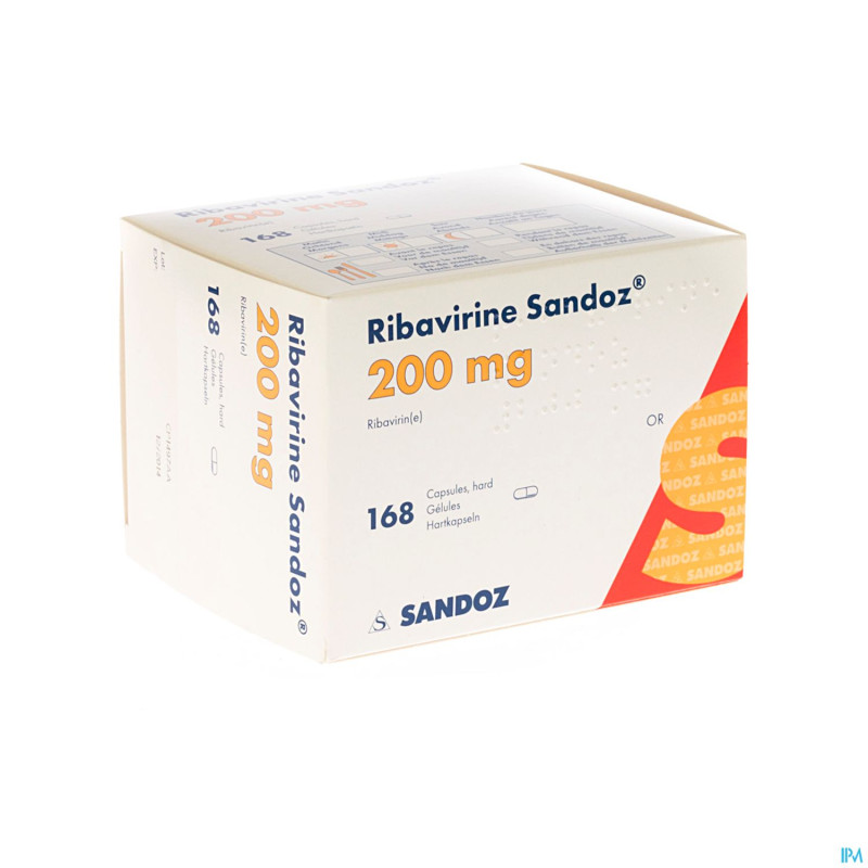 Ribavirine sandoz caps 168 x 200 mg