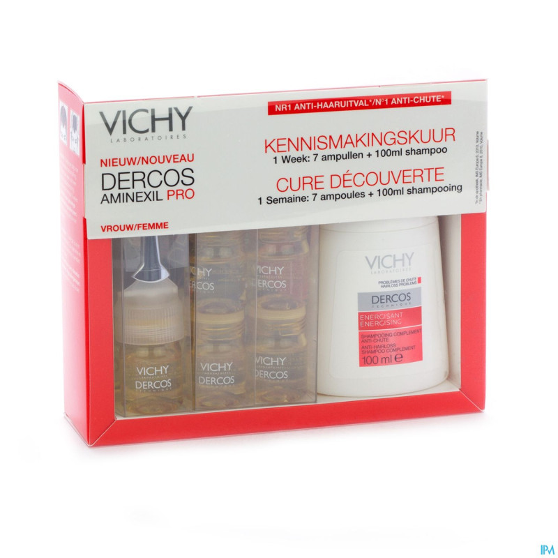 Vichy dercos aminexil pro kit discovery femme