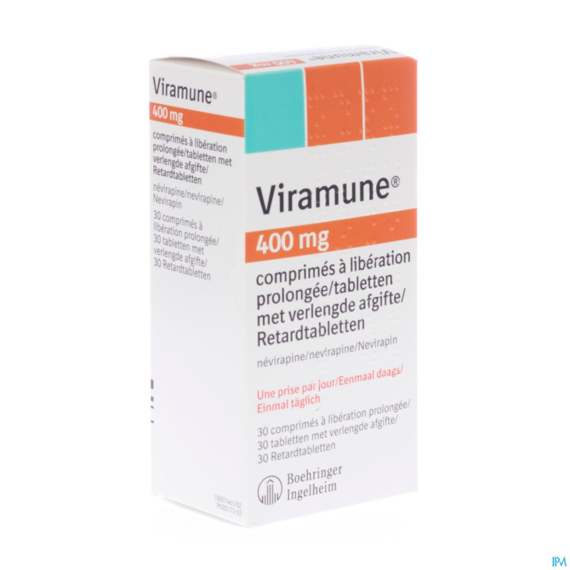 Viramune 400 mg comp liberation prol 30 x 400 mg