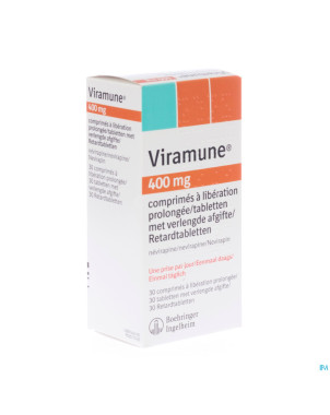 Viramune 400 mg comp liberation prol 30 x 400 mg