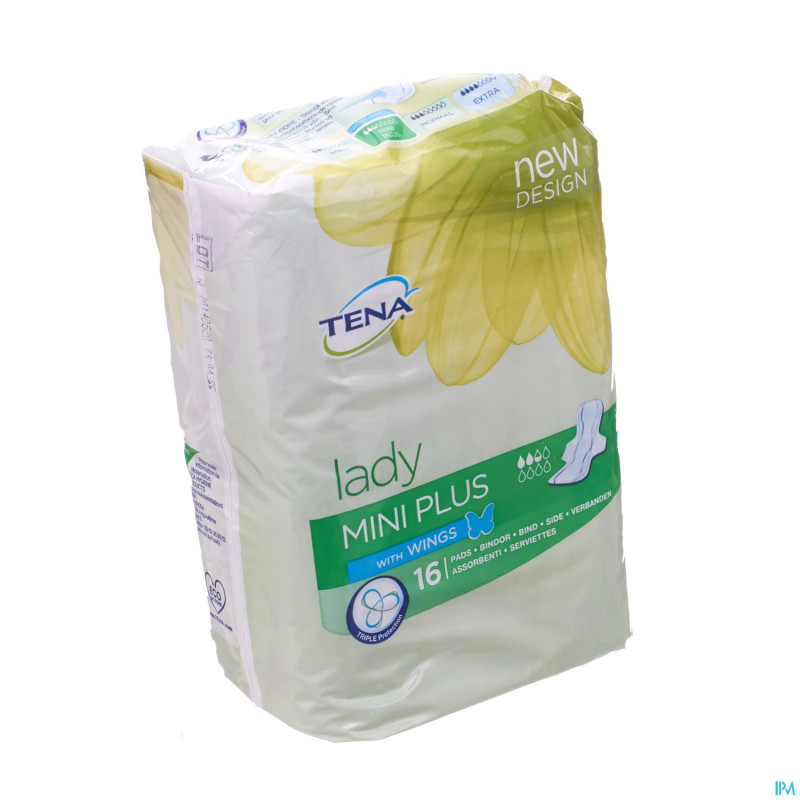 Tena lady mini plus wings 16 762300