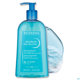 Bioderma atoderm gel douche    fl pompe 1l
