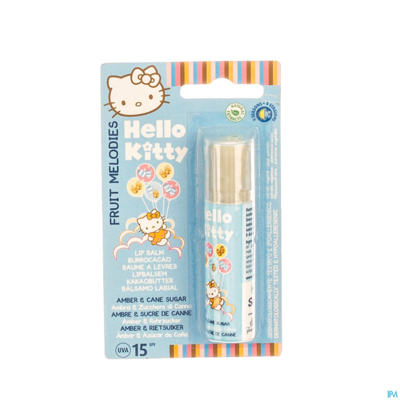 Hello kitty baume levres ambre-sucre de canne