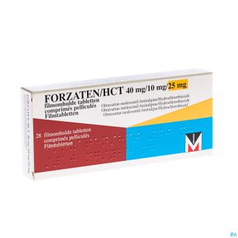 Forzaten/hct 40 mg/10 mg/25 mg comp pell 28