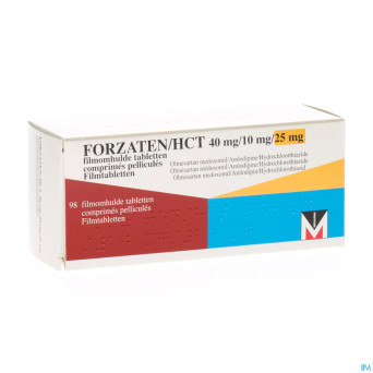 Forzaten/hct 40 mg/10 mg/25 mg comp pell 98