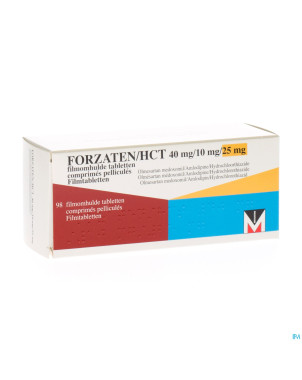 Forzaten/hct 40 mg/10 mg/25 mg comp pell 98