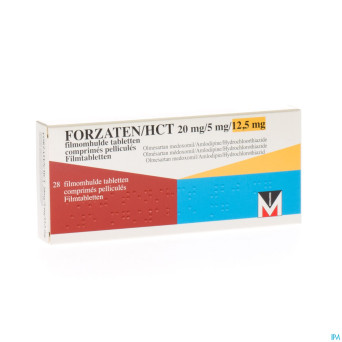 Forzaten/hct 20 mg/ 5 mg/12,5 mg comp pell 28
