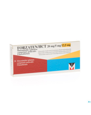 Forzaten/hct 20 mg/ 5 mg/12,5 mg comp pell 28