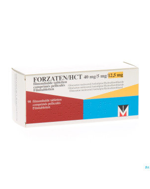 Forzaten/hct 40 mg/ 5 mg/12,5 mg comp pell 98