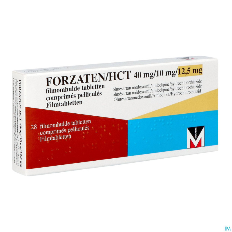 Forzaten/hct 40 mg/10 mg/12,5 mg comp pell 28