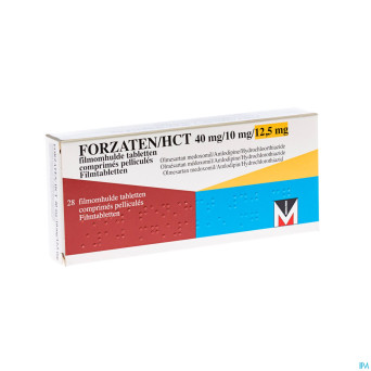 Forzaten/hct 40 mg/10 mg/12,5 mg comp pell 28