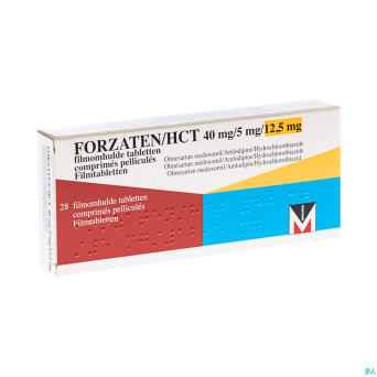 Forzaten/hct 40 mg/ 5 mg/12,5 mg comp pell 28