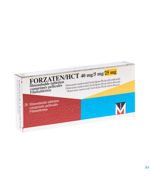 Forzaten/hct 40 mg/ 5 mg/25 mg comp pell 28
