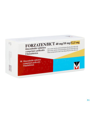 Forzaten/hct 40 mg/10 mg/12,5 mg comp pell 98