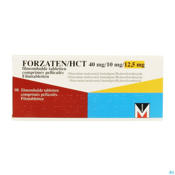 Forzaten/hct 40 mg/10 mg/12,5 mg comp pell 98