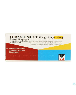 Forzaten/hct 40 mg/10 mg/12,5 mg comp pell 98