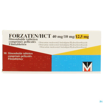 Forzaten/hct 40 mg/10 mg/12,5 mg comp pell 98