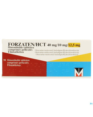 Forzaten/hct 40 mg/10 mg/12,5 mg comp pell 98
