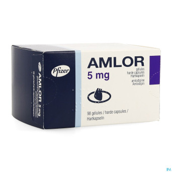 Amlor  5mg caps 98