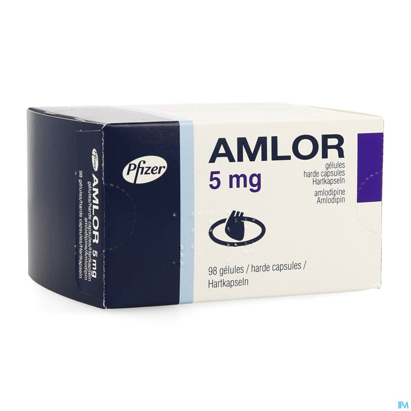 Amlor  5mg caps 98
