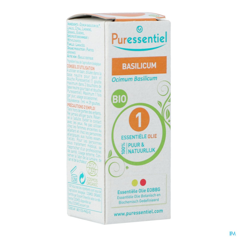 Puressentiel he basilic bio expert 5ml