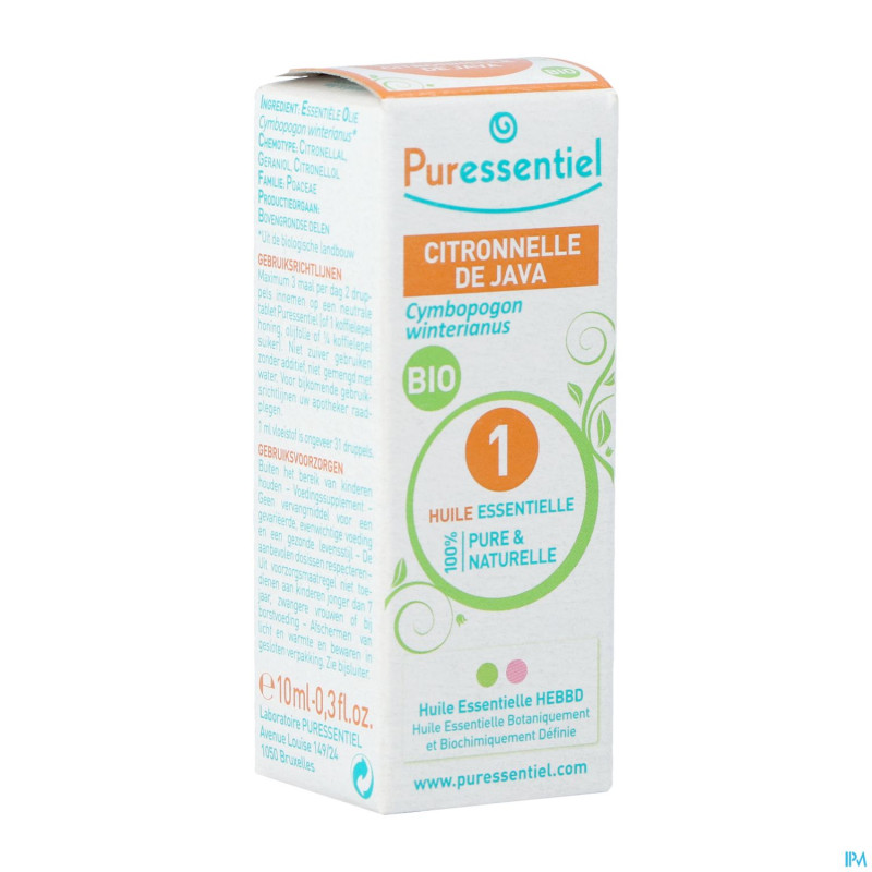 Puressentiel he citronel java bio exp. 10ml
