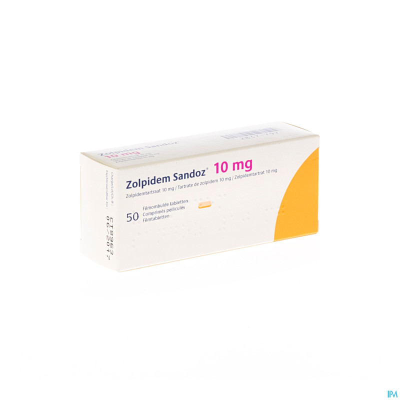 Zolpidem sandoz impexeco 10 mg comp pell 50 pip