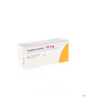 Zolpidem sandoz impexeco 10 mg comp pell 50 pip