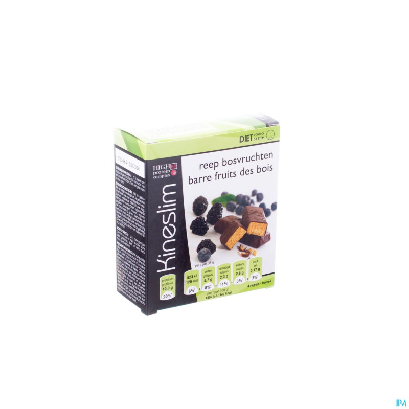 Kineslim barre fruits des bois  4x36g
