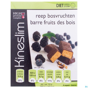 Kineslim barre fruits des bois  4x36g