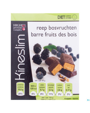 Kineslim barre fruits des bois  4x36g
