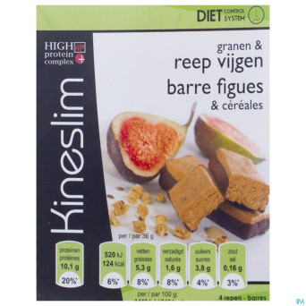 Kineslim barre figues-cereales  4x36g