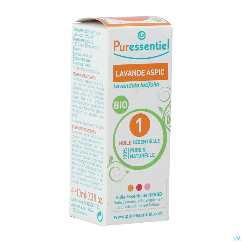 Puressentiel he lavande aspic bio exp.10ml