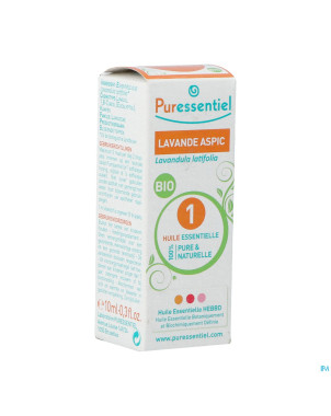 Puressentiel he lavande aspic bio exp.10ml