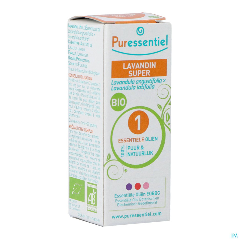 Puressentiel he lavandin sup. bio exp.10ml
