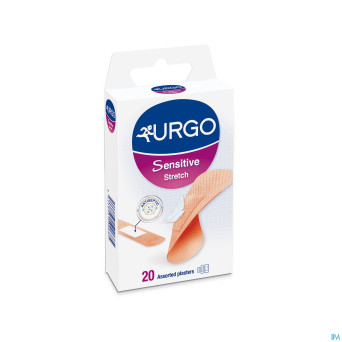 Urgo sensitive pans stretch 20x72mm+20x40mm 20