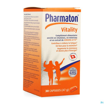 Pharmaton vitality capsules nf caps  30