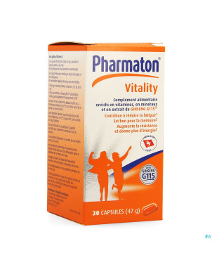 Pharmaton vitality capsules nf caps  30