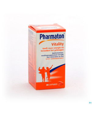 Pharmaton vitality capsules nf caps  30