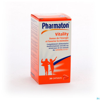 Pharmaton vitality capsules nf caps  30