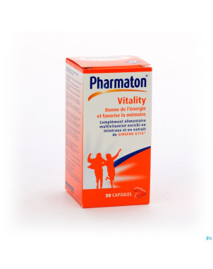 Pharmaton vitality capsules nf caps  30