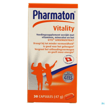 Pharmaton vitality capsules nf caps  30