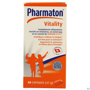 Pharmaton vitality capsules nf caps  30