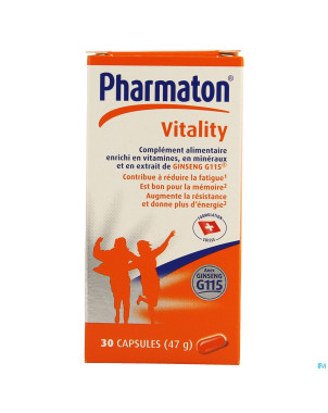Pharmaton vitality capsules nf caps  30