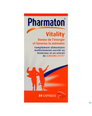 Pharmaton vitality capsules nf caps  30