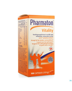 Pharmaton vitality capsules nf caps 100