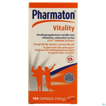 Pharmaton vitality capsules nf caps 100